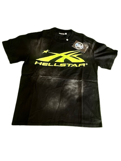 Hellstar SPORTS CORE LOGO GEL TEE LIME GREEN