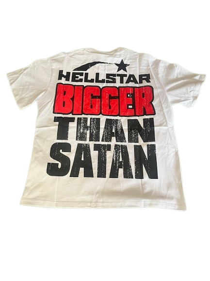 Hellstar BIGGER THAN SATAN TEE WHITE