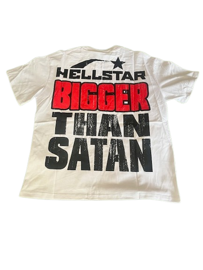 Hellstar BIGGER THAN SATAN TEE WHITE